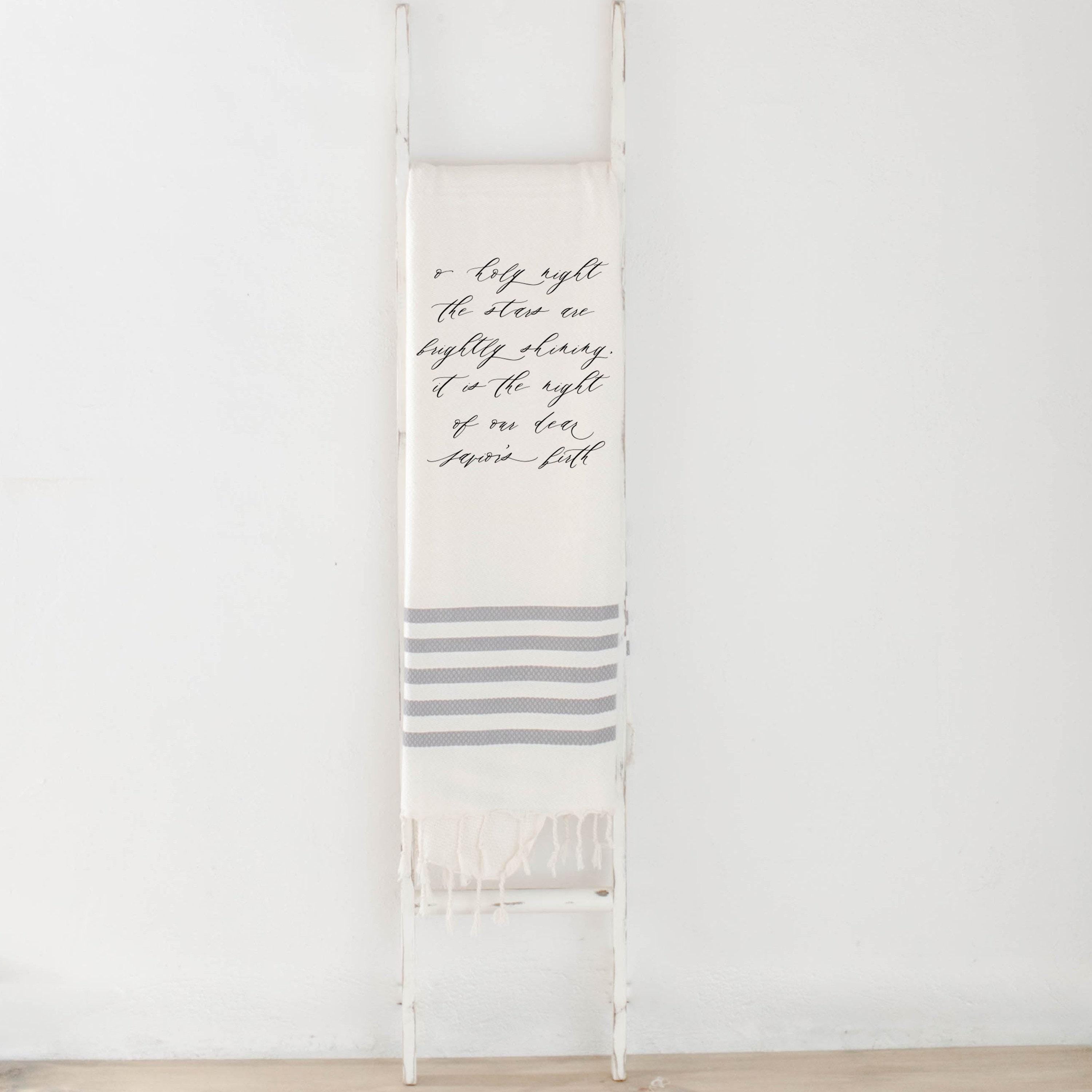 Christmas Throw Blanket - Oh Holy Night Full, Christmas decor, Holiday decoration, Seasonal, present, housewarming gift, Christmas throw