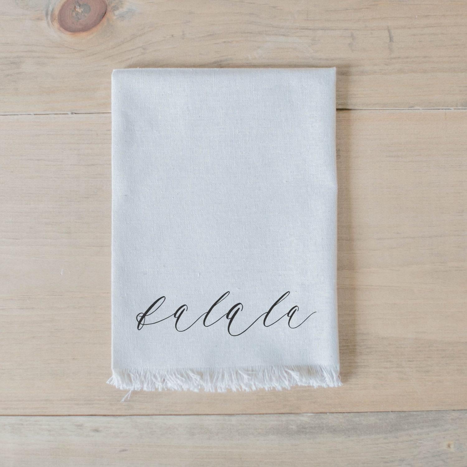 Christmas Napkin - Falala, Christmas home decor, Holiday present, housewarming gift, tableware, place setting, set the table, linen napkin