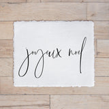 Christmas Calligraphy Print - Joyeux Noel, Winter Decor, Gift, Holiday Gift, Seasonal Home Decor, Christmas decor
