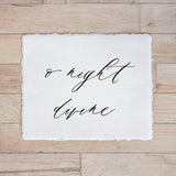 Christmas Calligraphy Print - O Night Divine, Winter Decor, Gift, Holiday Gift, Seasonal Home Decor, Christmas decor, wall hanging, wall art