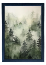 Wood Framed Print - Shades of Green - Handmade in USA, gallery wall art, holiday wall art, christmas decor, framed decor