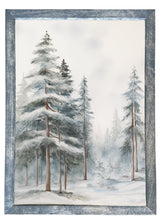 Wood Framed Print - Glistening Trees - Handmade in USA, gallery wall art, holiday wall art, christmas decor, framed decor