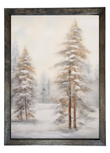 Wood Framed Print - Snow Dusting - Handmade in USA, gallery wall art, holiday wall art, christmas decor, framed decor