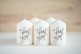 Wedding Favor - Set of 50 - 4" Pillar Candles - wedding favors, wedding décor, best day ever, love, thank you gift