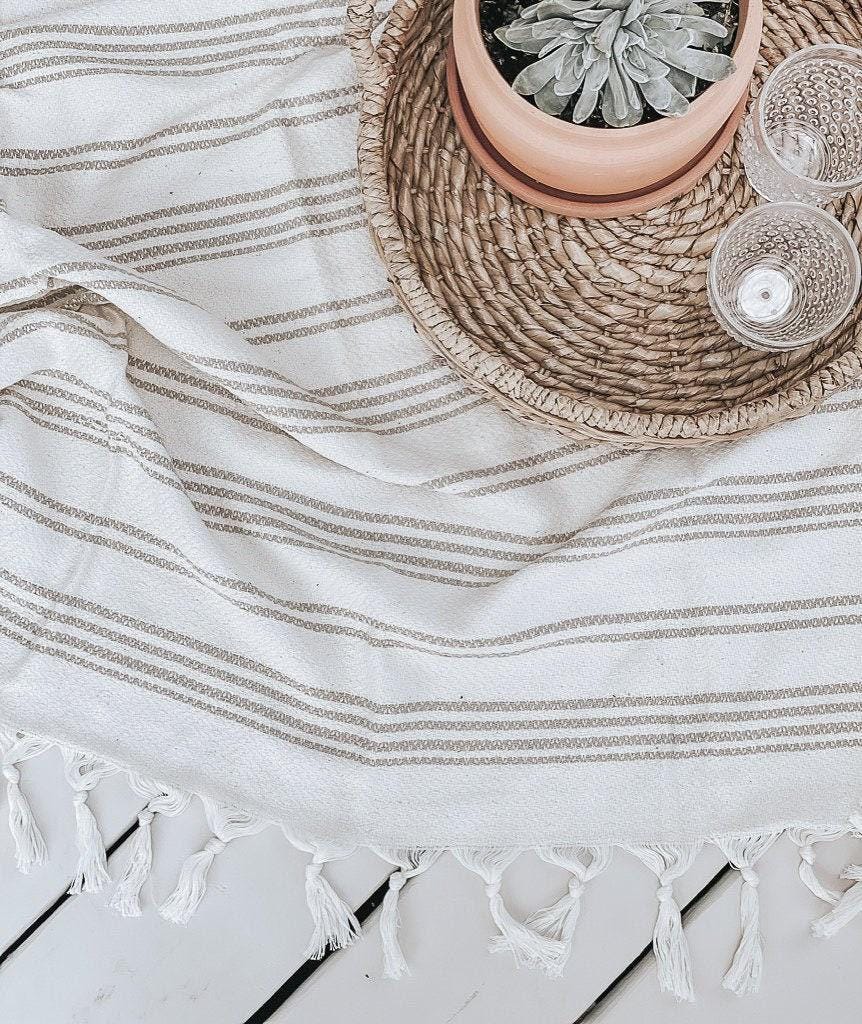 Picnic Throw Blanket - Oversized blanket, summer throw, beach blanket