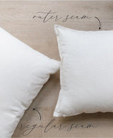 Farmhouse Lumbar Pillow Cover: Organic Cotton Home Decor, Made in USA