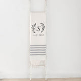 Throw Blanket - Personalized Initial With Laurel