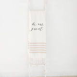 Be Our Guest Throw Blanket: Organic Cotton Decorative Blanket