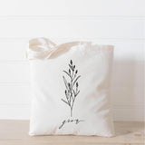 Tote Bag - Grow Wildflower, present, housewarming gift, wedding favor, bridesmaid gift, women's gift, spring gift