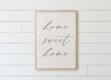 Home Sweet Home Wood Framed Sign: Rustic Farmhouse Decor