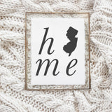 Calligraphy Print - Personalized Home State