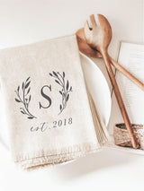 Napkin - Personalized Initial With Laurel