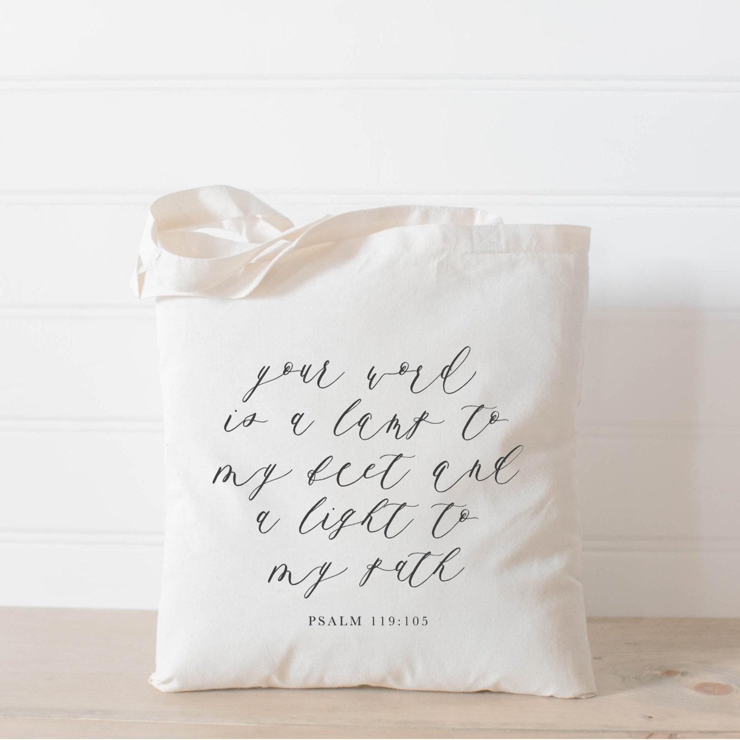 Tote Bags - A Light Unto My Path