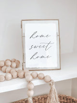 Calligraphy Print - Home Sweet Home - Vertical