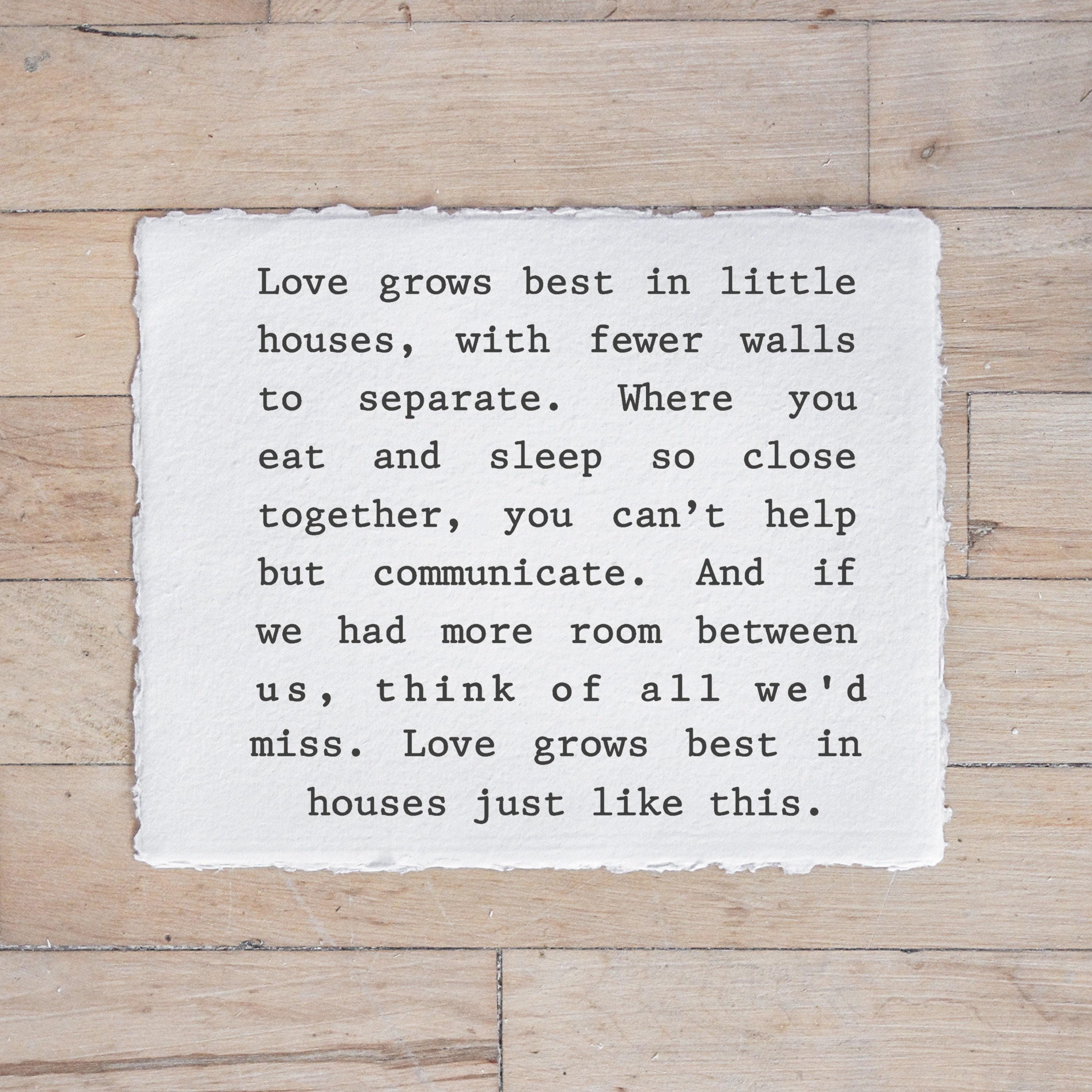 Glass Table Frames & Cards - Love Grows Best