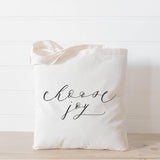 Choose Joy Tote Bag: Organic Cotton Inspirational Gift
