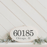 Embroidery Hoop - Personalized Zip Code
