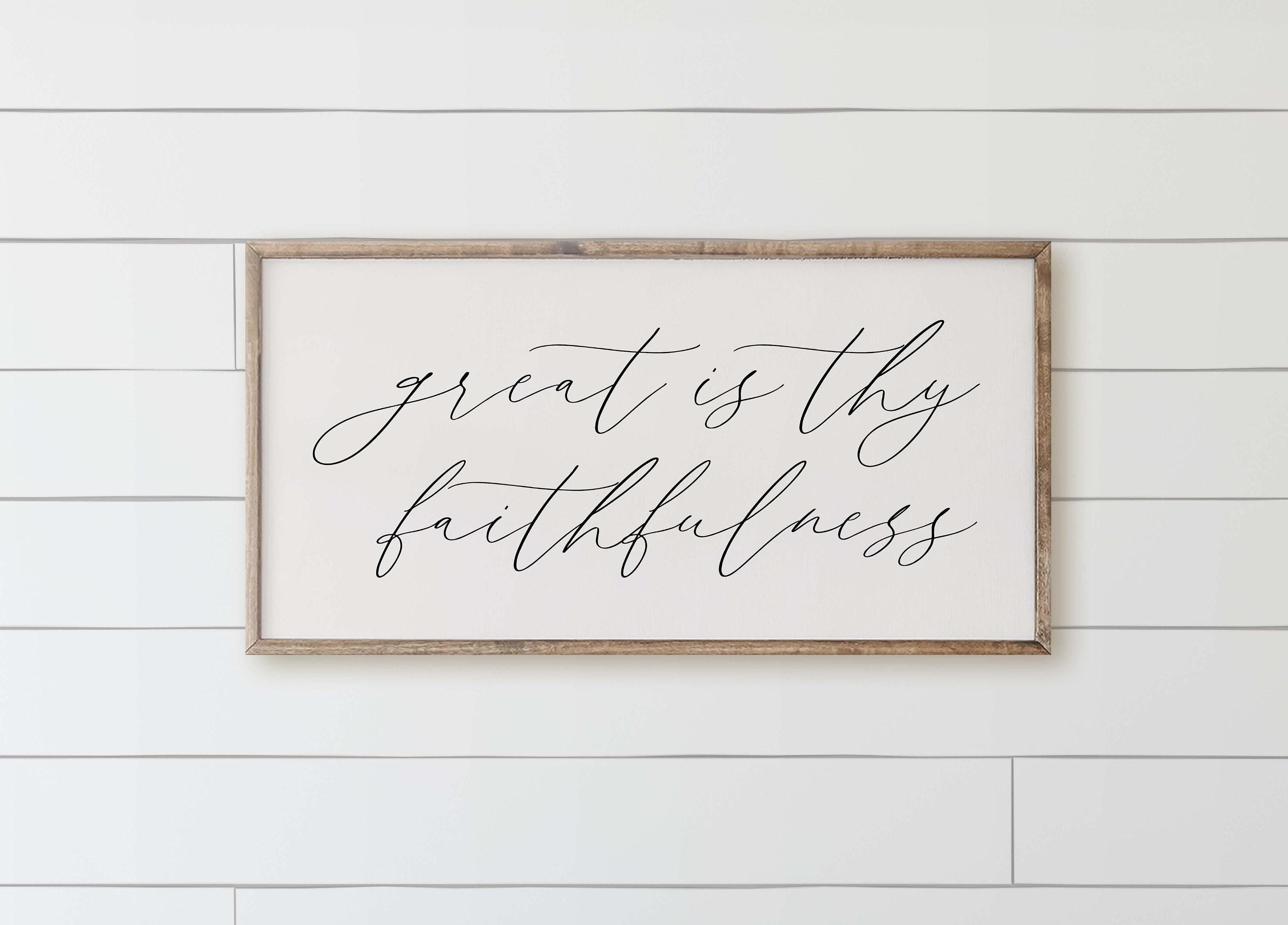 Wooden Frames - Great Is Thy Faithfulness