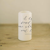 Pillar Candle - My Soul Loves, Pillar, Vows, Wedding, Couple, House warming gift, home