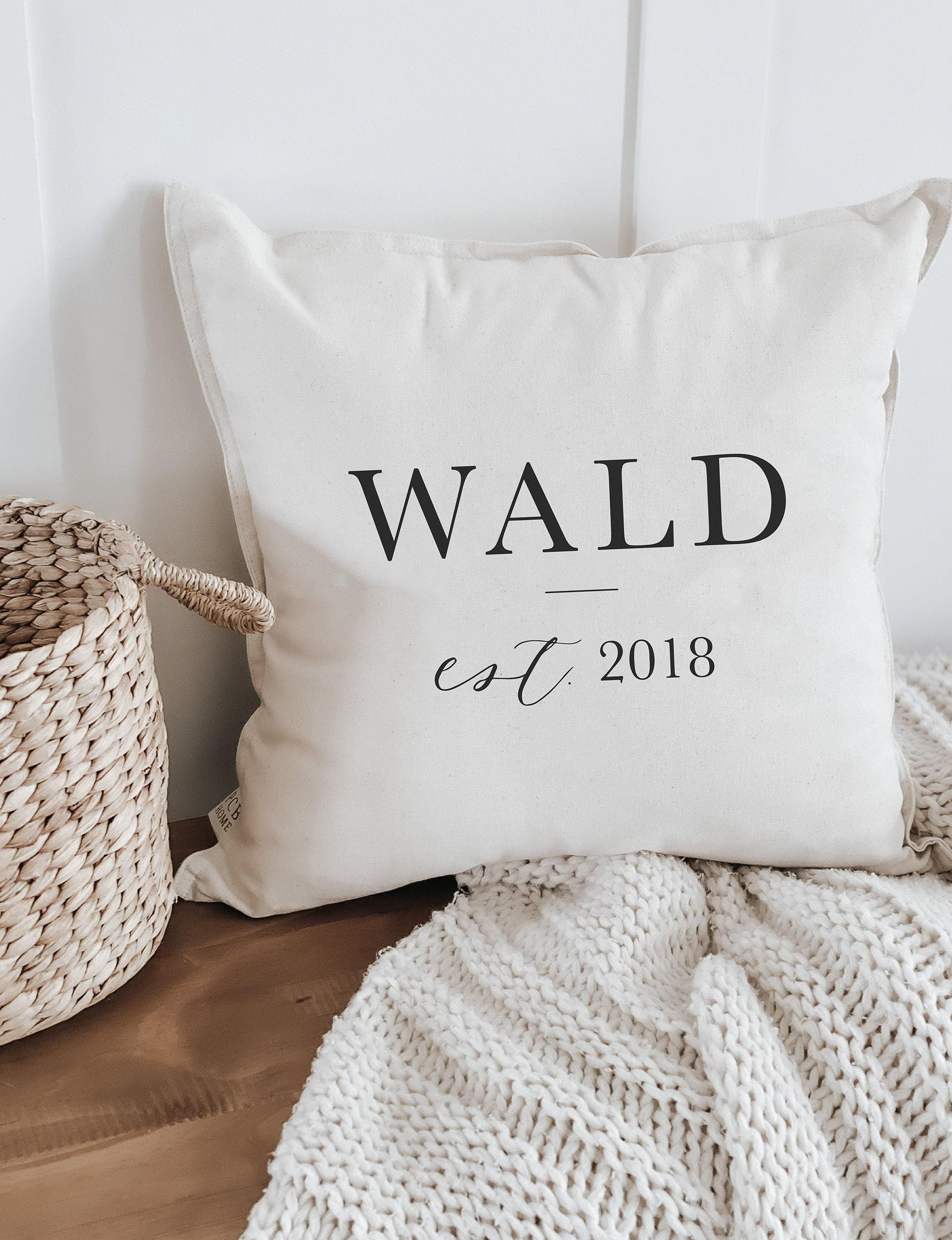 Personalized Throw Pillows - Personalized Last Name With