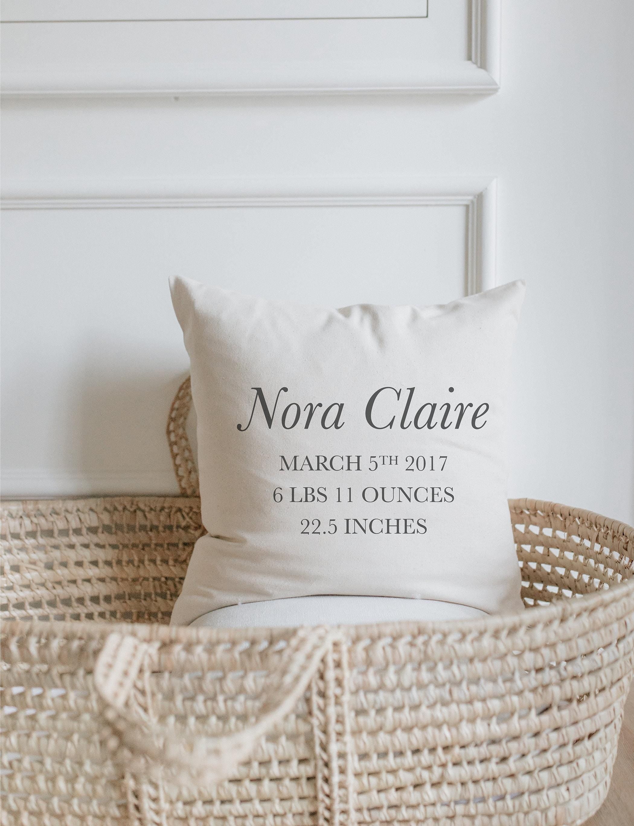 Personalized Throw Pillows - Personalized Birth Stats