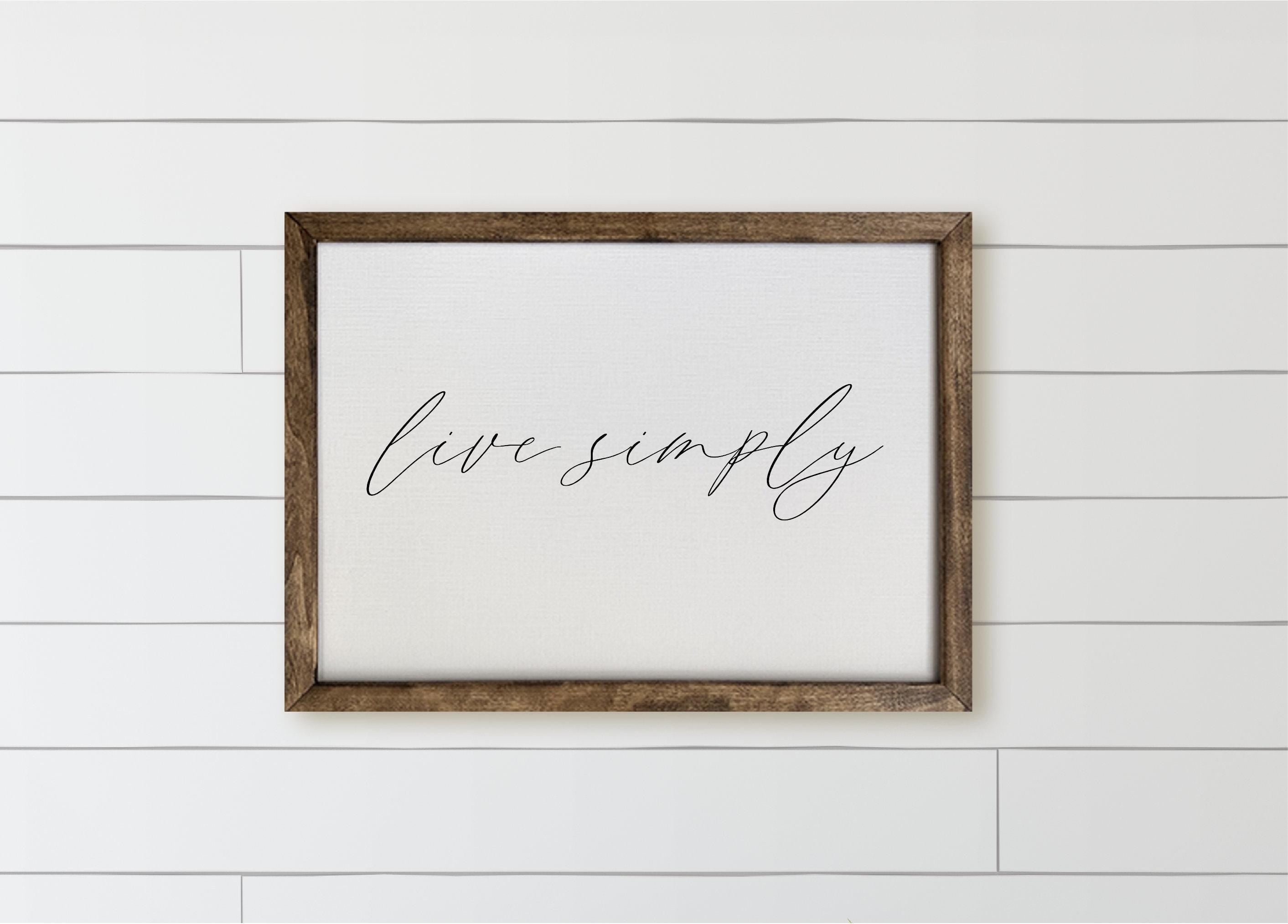 Wooden Frames - Live Simply