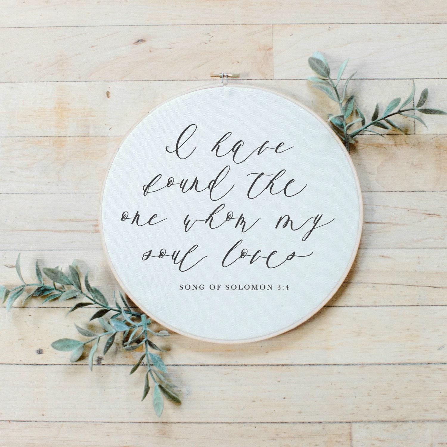 Embroidery Hoop - I Have Found the One