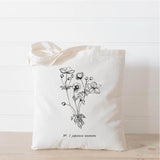 LMB x PCB - Botanical Flowers Tote Bag, present, housewarming gift, tote, bag, womens gift, Liz Marie Blog, LMB, everyday, flowers