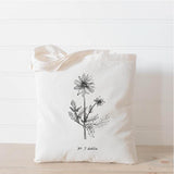 LMB x PCB - Botanical Flowers Tote Bag, present, housewarming gift, tote, bag, womens gift, Liz Marie Blog, LMB, everyday, flowers