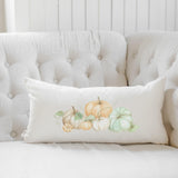 Lumbar Pillow - Pumpkin Bunch Watercolor - Standard Seam, home decor, housewarming gift, cushion cover, throw pillow, fall decor, autumn