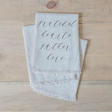 Napkin - Grateful Hearts Gather Here, home decor, tableware, table scene, place setting, set the table, thanksgiving, fall decor