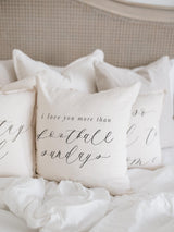 Throw Pillow - Football Sundays - for her, lettered, home décor, wedding gift, engagement present, housewarming gift, cushion cover