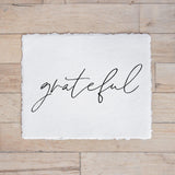 Fall Calligraphy Print - Grateful, Fall Decor, Gift, Holiday Gift, Seasonal Home Decor, Fall gifts