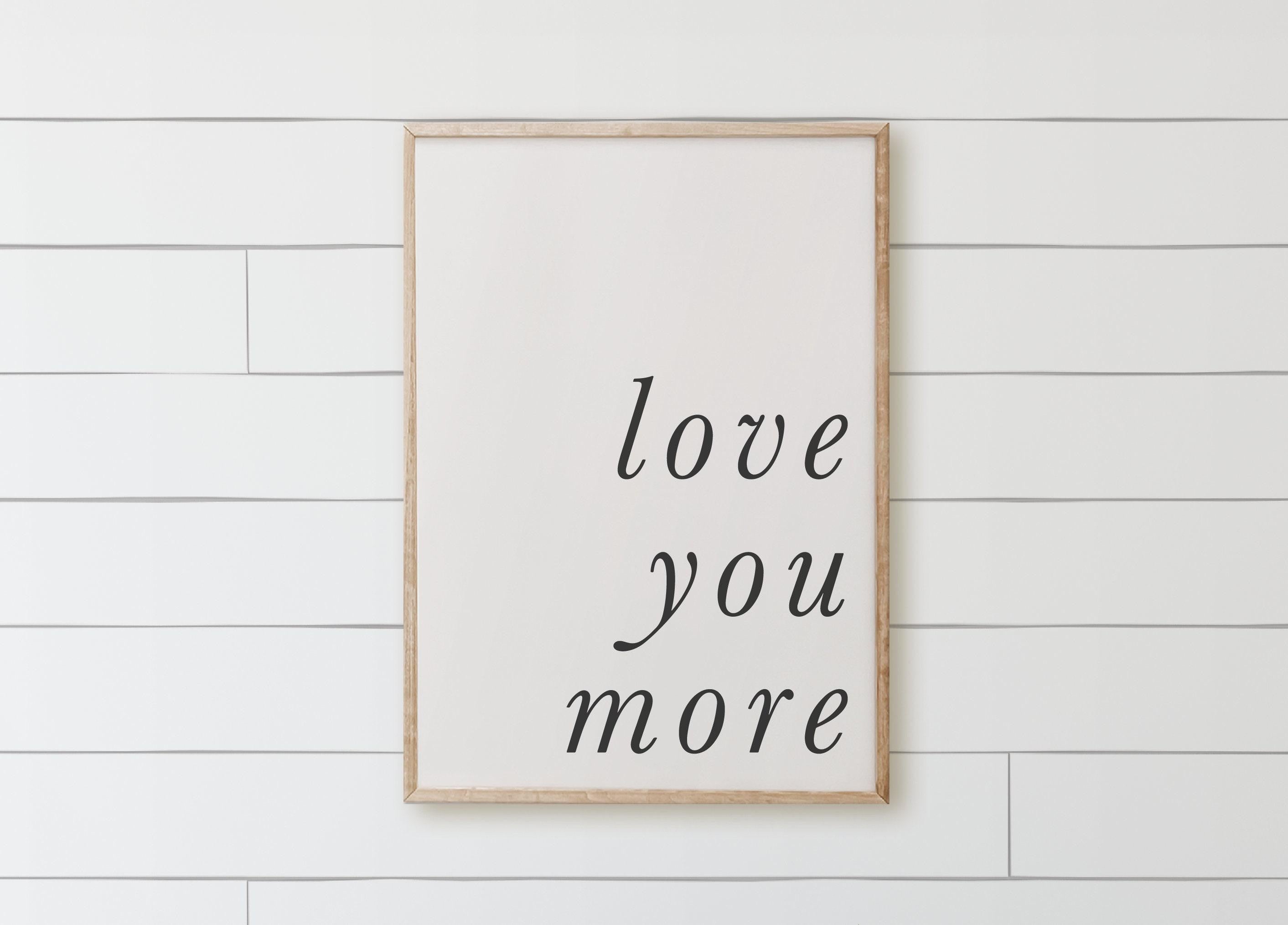 Wooden Frames - Love You More Italic