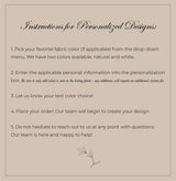 Personalized Calligraphy Name Throw Blanket - Organic Cotton