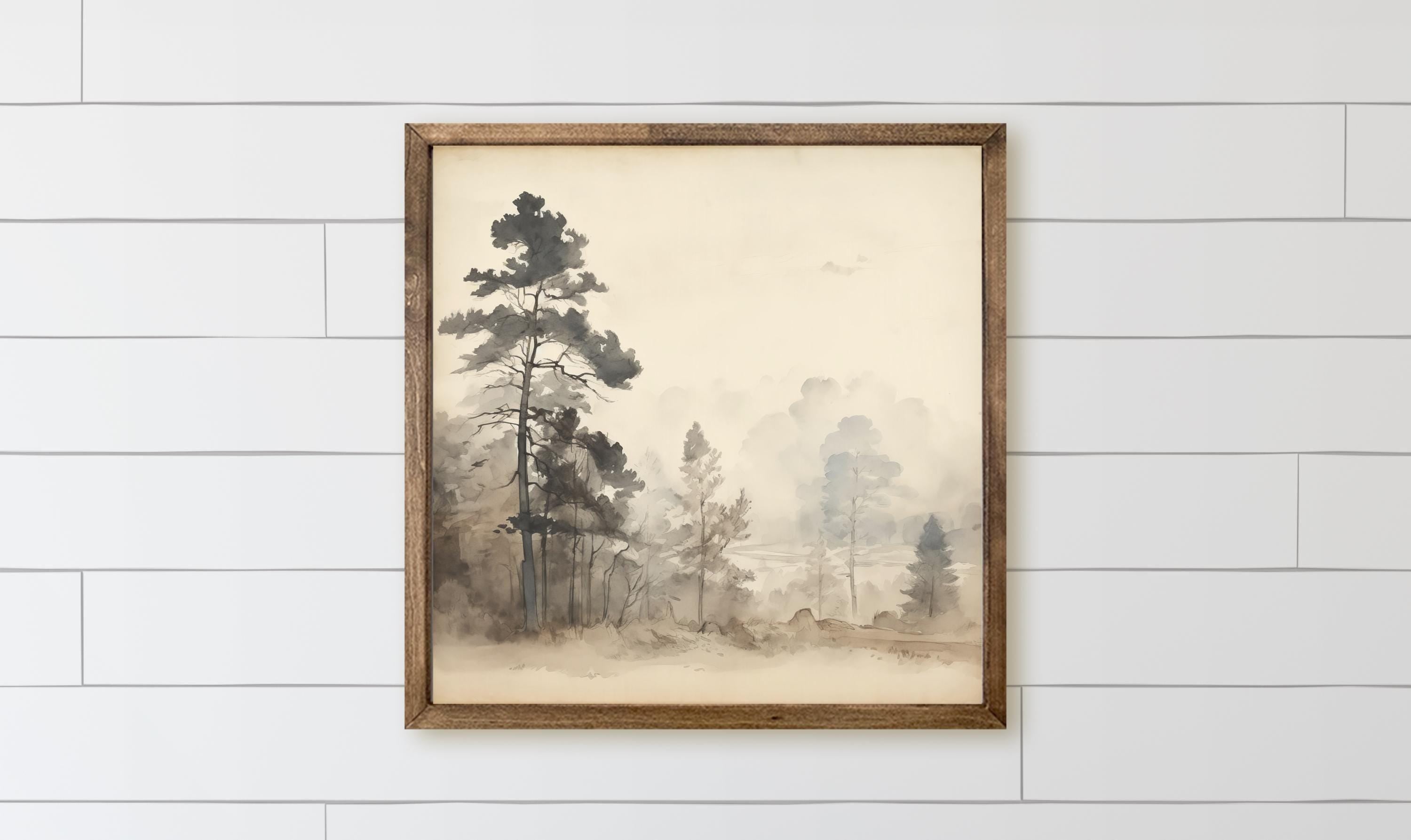 Wood Framed Sign - Cold Fall Day - rustic home decor, gallery wall, housewarming gift, framed decor, farmhouse style, wall decor