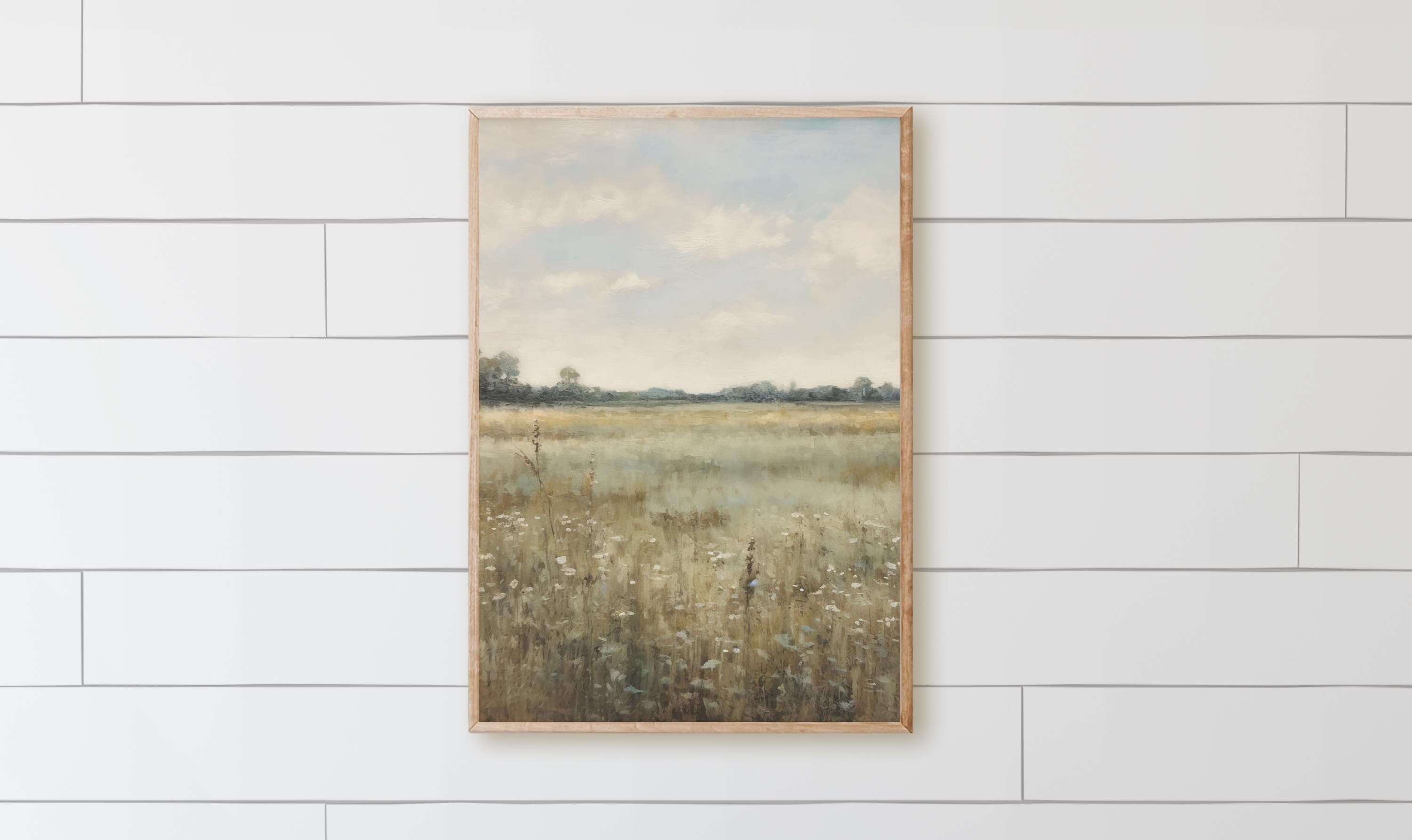 Wood Framed Sign - Blue Green Autumn - rustic home decor, gallery wall, framed decor, farmhouse style, wall decor, housewarming gift