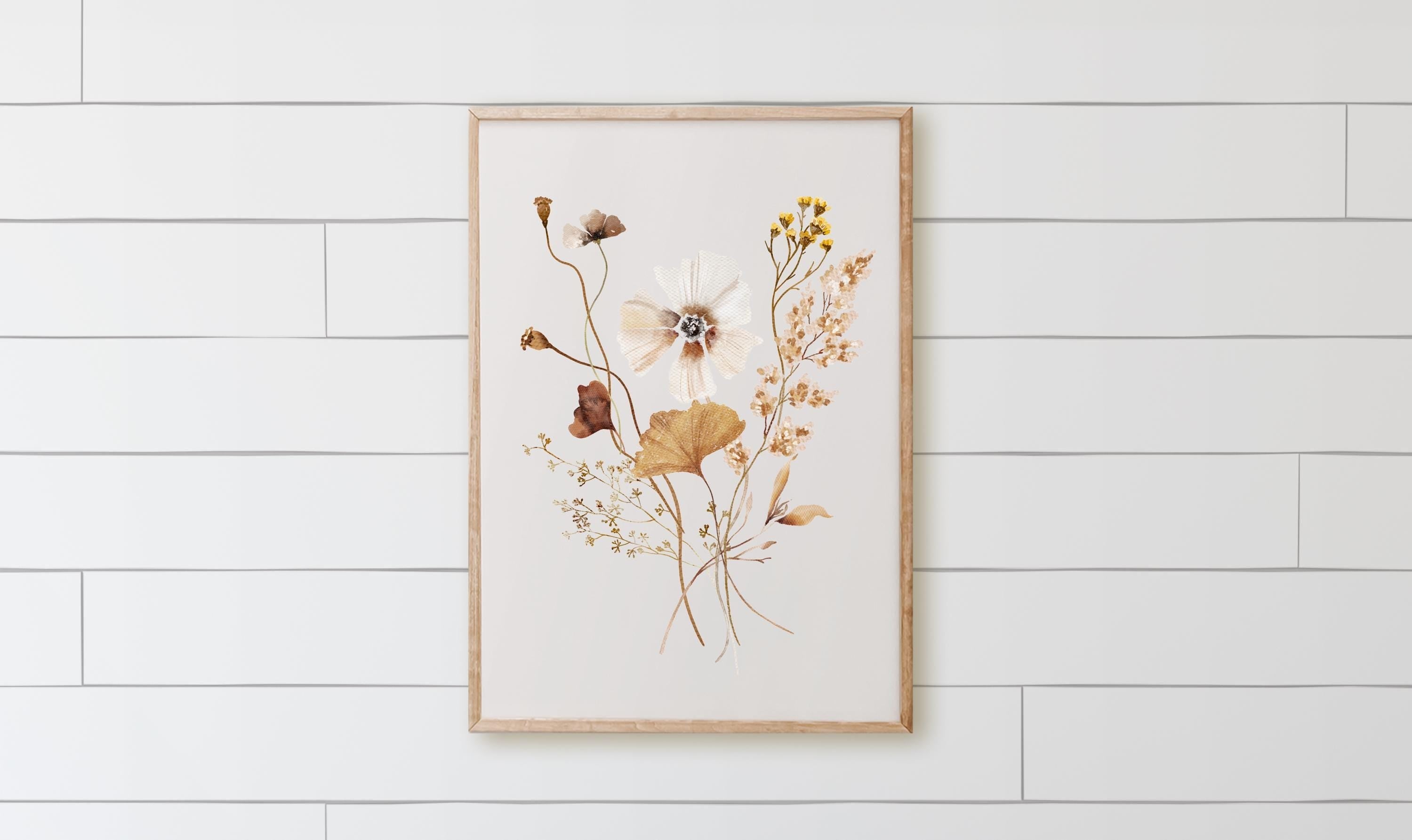 Wooden Frames - Autumn Wildflower Bouquet