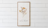 Wood Framed Sign - Overflowing with Gratitude - gallery wall, housewarming gift, framed decor, wall decor, wall art, decorative sign