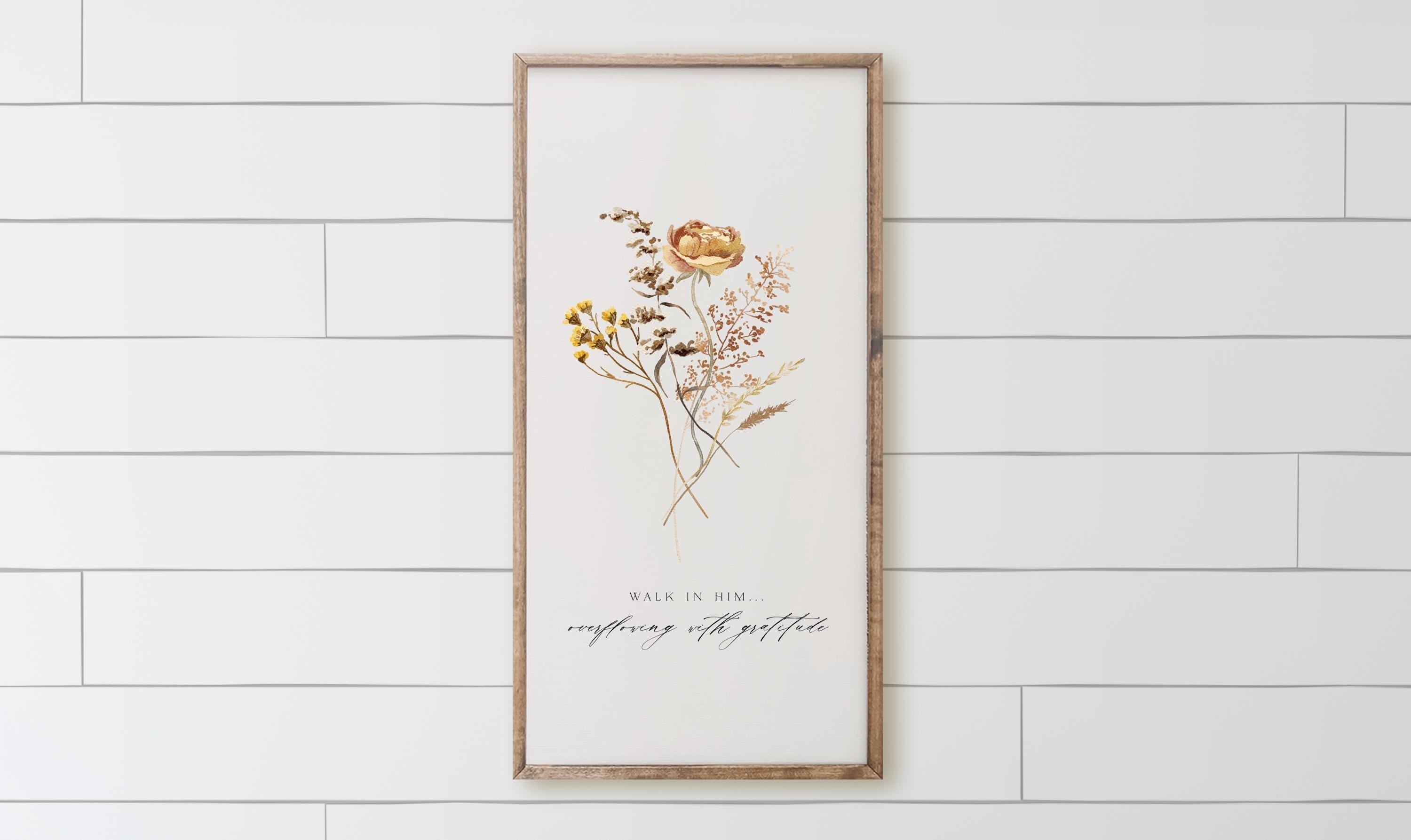 Wooden Frames - Overflowing with Gratitude