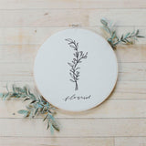 Embroidery Hoop - Flourish Wildflower, spring decor, housewarming gift, spring gift, home decor, wall decor