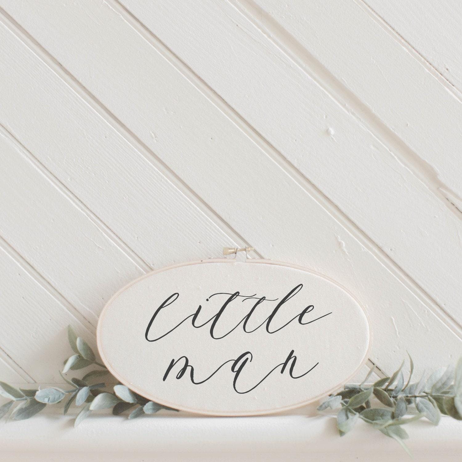Embroidery Hoop - Little Man