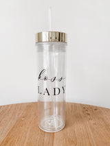 Clear Tumbler - Boss Lady