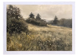 Wood Framed Print - Evergreen Field - Handmade in USA, gallery wall art, framed decor