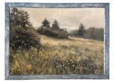Wood Framed Print - Evergreen Field - Handmade in USA, gallery wall art, framed decor