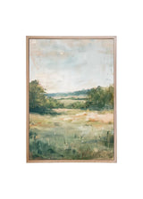 Wood Framed Print - Textured Fields - Handmade in USA, gallery wall art, framed decor