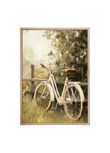 Wood Framed Print - Spring Bike Ride - Handmade in USA, gallery wall art, framed decor
