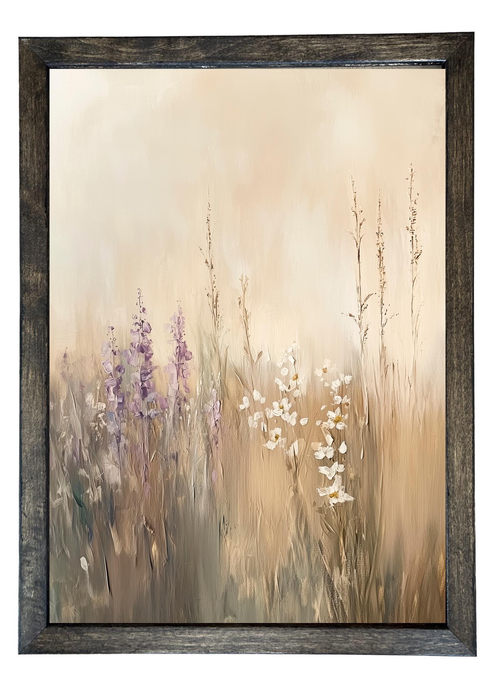 Wood Framed Print - Lavender - Handmade in USA, gallery wall art, framed decor