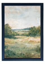 Wood Framed Print - Textured Fields - Handmade in USA, gallery wall art, framed decor