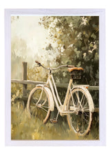 Wood Framed Print - Spring Bike Ride - Handmade in USA, gallery wall art, framed decor